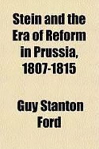 Produktbild: Stein and the Era of Reform in Prussia, 1807-1815