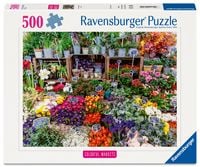 Produktbild: Erwachsenenpuzzle 500 Teile - Blumenmarkt, Frankreich