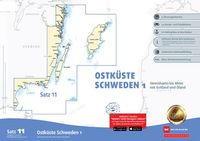 Produktbild: Sportbootkarten Satz 11: Ostk&uuml;ste Schweden 1 (Ausgabe 2025/2026)