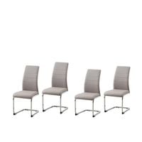 Produktbild: HTI-Living Schwingstuhl SallyC PU cappuccino 4er Set Schwingstuhl SallyC PU cappuccino 4er Set
