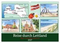 Produktbild: Reise durch Lettland (Wandkalender 2027 DIN A3 quer), CALVENDO Monatskalender