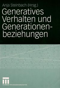 Produktbild: Generatives Verhalten und Generationenbeziehungen