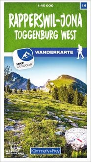 Produktbild: K&uuml;mmerly+Frey Wanderkarte 14 Rapperswil-Jona 1:40.000