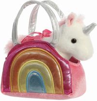 Bild vom Artikel Aurora 61171 - Fancy Pals Einhorn in Regenbogen-Tragetasche, Plüsch, ca. 20 cm, 2-teilig vom Autor 