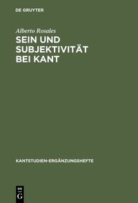 Produktbild: Sein und Subjektivit&auml;t bei Kant