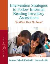 Produktbild: Intervention Strategies to Follow Informal Reading Inventory Assessment: So What Do I Do Now?