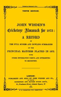 Produktbild: Wisden Cricketers' Almanack 1873