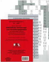 Produktbild: D&uuml;rckheimRegister&reg; SARTORIUS OHNE &sect;&sect;