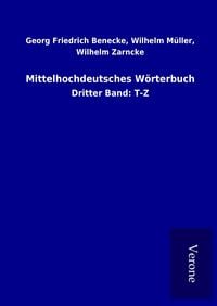 Produktbild: Mittelhochdeutsches W&ouml;rterbuch