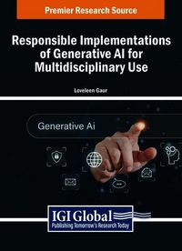 Produktbild: Responsible Implementations of Generative AI for Multidisciplinary Use