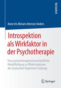 Produktbild: Introspektion als Wirkfaktor in der Psychotherapie