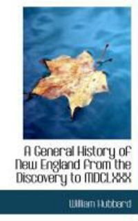 Produktbild: A General History of New England from the Discovery to MDCLXXX