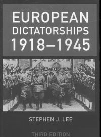 Produktbild: Lee, S: European Dictatorships 1918-1945