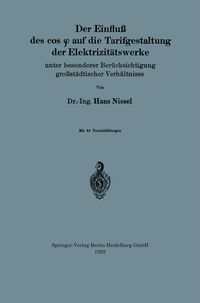 Produktbild: Der Einflu&szlig; des cos &phi; auf die Tarifgestaltung der Elektrizit&auml;tswerke
