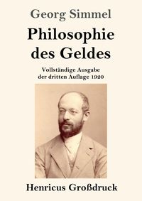 Produktbild: Philosophie des Geldes (Gro&szlig;druck)