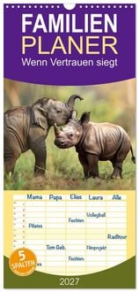 Produktbild: Familienplaner 2027 - Wenn Vertrauen siegt mit 5 Spalten (Wandkalender, 21 x 45 cm) CALVENDO