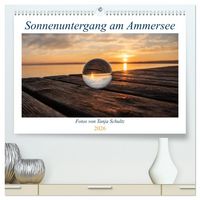 Produktbild: Sonnenuntergang am Ammersee (hochwertiger Premium Wandkalender 2026 DIN A2 quer), Kunstdruck in Hochglanz