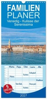 Produktbild: Familienplaner 2027 - Venedig - Kulisse der Serenissima mit 5 Spalten (Wandkalender, 21 x 45 cm) CALVENDO