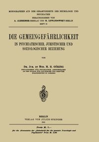 Produktbild: Die Gemeingef&auml;hrlichkeit