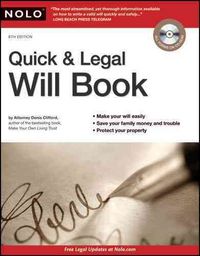 Produktbild: Quick & Legal Will Book