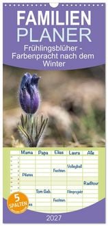Produktbild: Familienplaner 2027 - Fr&uuml;hlingsbl&uuml;her - Farbenpracht nach dem Winter mit 5 Spalten (Wandkalender, 21 x 45 cm) CALVENDO