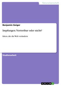 Produktbild: Impfungen. Vertretbar oder nicht?