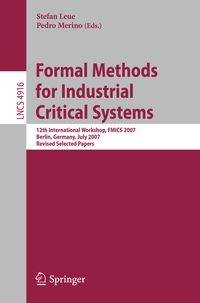 Produktbild: Formal Methods for Industrial Critical Systems