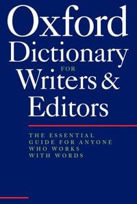 Produktbild: The Oxford Dictionary for Writers and Editors