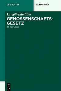 Produktbild: Lang/Weidm&uuml;ller. Genossenschaftsgesetz
