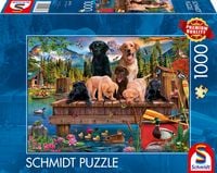 Produktbild: Hundefamilie am See