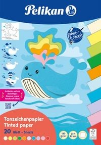 Produktbild: Pelikan Tonpapier Block 20 Blatt 23x33cm Summer