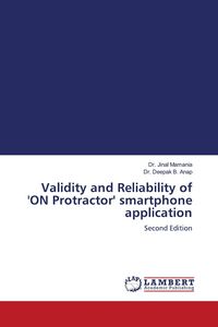 Produktbild: Validity and Reliability of 'ON Protractor' smartphone application