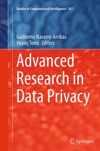 Produktbild: Advanced Research in Data Privacy