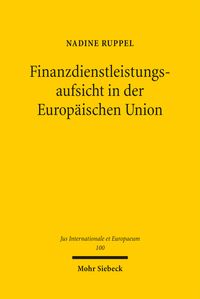 Produktbild: Finanzdienstleistungsaufsicht in der Europ&auml;ischen Union