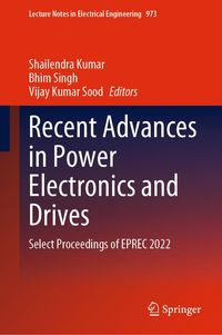 Produktbild: Recent Advances in Power Electronics and Drives
