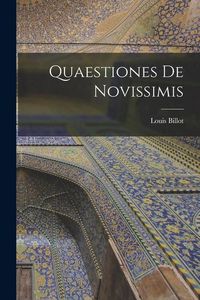 Produktbild: Quaestiones De Novissimis