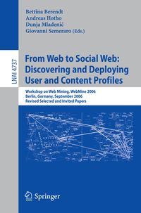 Produktbild: From Web to Social Web: Discovering and Deploying User and Content Profiles