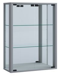 Produktbild: Wandvitrine H&auml;ngevitrine Glasvitrine Udina Spiegel