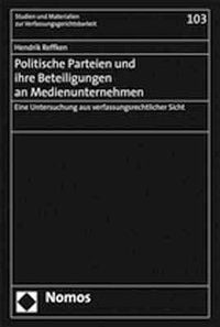 Produktbild: Politische Parteien und ihre Beteiligungen an Medienunternehmen