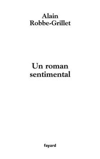 Produktbild: Un roman sentimental