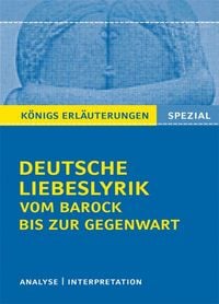 Produktbild: Deutsche Liebeslyrik vom Barock bis zur Gegenwart