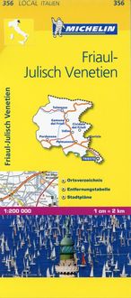 Michelin Lokalkarte Friaul - Julisch Venetien 1 : 200 000