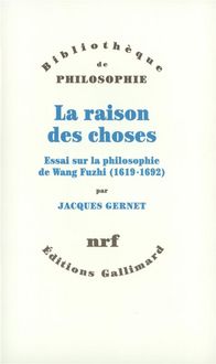 Produktbild: La raison des choses