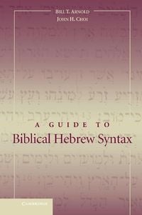 Produktbild: Guide to Biblical Hebrew Syntax