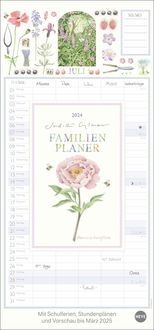 Bild vom Artikel Judith Glover Familienplaner 2024. Familienkalender mit 5 Spalten. Liebevoll illustrierter Familien-Wandkalender mit Schulferien. Hübscher Wandplaner vom Autor Judith Glover