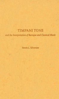 Produktbild: Timpani Tone and the Interpretation of Baroque and Classical Music