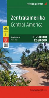 Produktbild: freytag & berndt Stra&szlig;enkarte Zentralamerika 1:1,25 Mio.