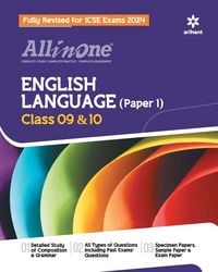 Produktbild: All In One Class 9th and 10th English Language(Paper 1) for ICSE Exam 2024