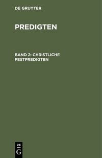 Produktbild: Christliche Festpredigten