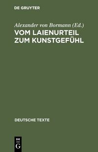 Produktbild: Vom Laienurteil zum Kunstgef&uuml;hl